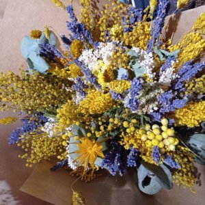 Bouquet séché jaune