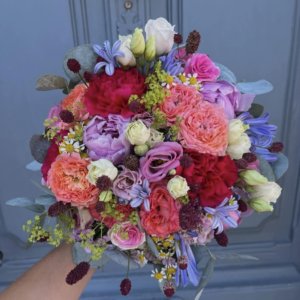 Bouquet rond coloré