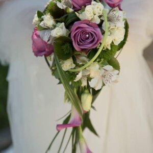 Bouquet de mariée cascade