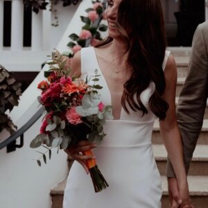 Mariage au teinte colorés