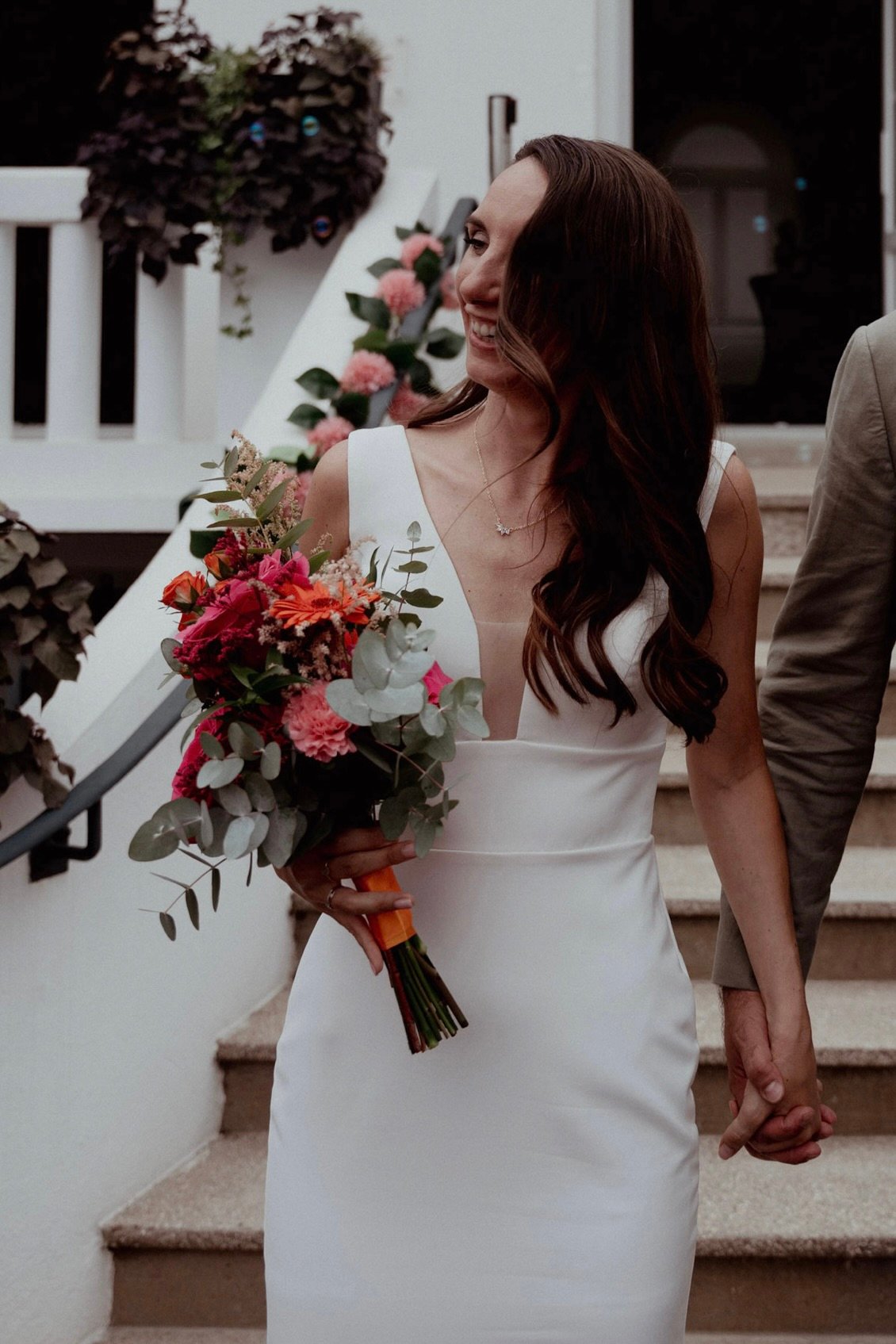 Mariage au teinte colorés