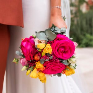 Mariage haut en couleur au Château de la Pouyade